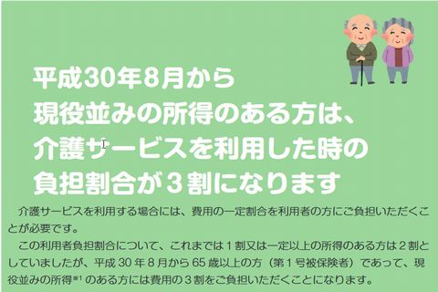 介護保険３割負担導入へ